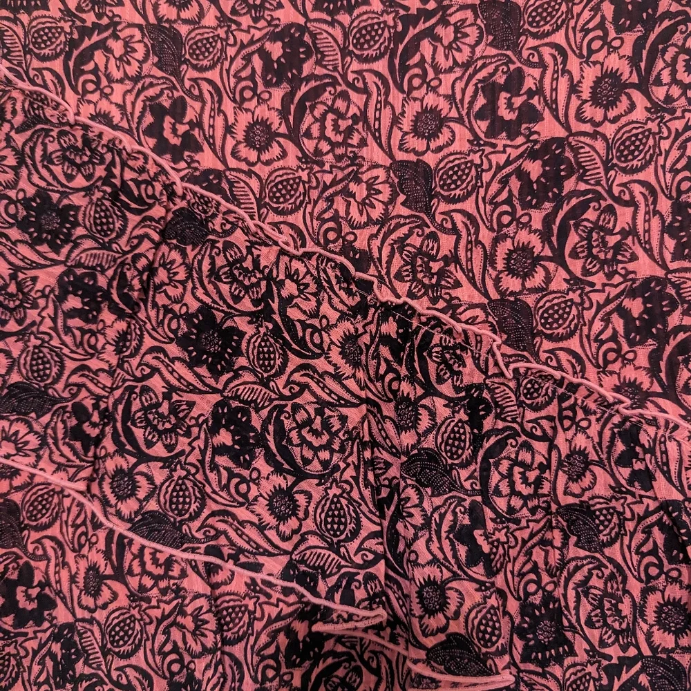 10 Crosby Derek Lam Ruffled Barbie Pink Floral Skirt - SZ 8 - Picture 5 of 9